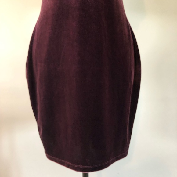 Women’s Vintage le Chateau Purple Cut Out Body con Mini Dress size S - Picture 3 of 13